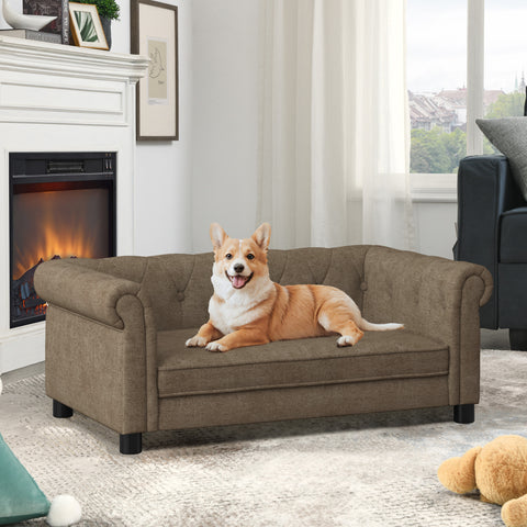 Elegant Rectangle Pet Bed for Medium & Large Dogs, Durable Elevated Sofa Bed, Comfortable Dog Couch, Modern & Stylish Design for Large Dogs