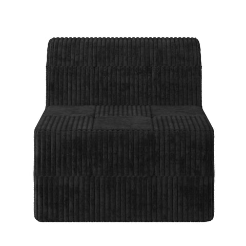 L shape Modular Sectional Sofa,DIY Compressed Sectional Sofa Modern Minimalist Style Corduroy Couch, Sleeper Sofa for Living Room, Bedroom, Comfy Compressed Sofa Couch Space-Efficient Design