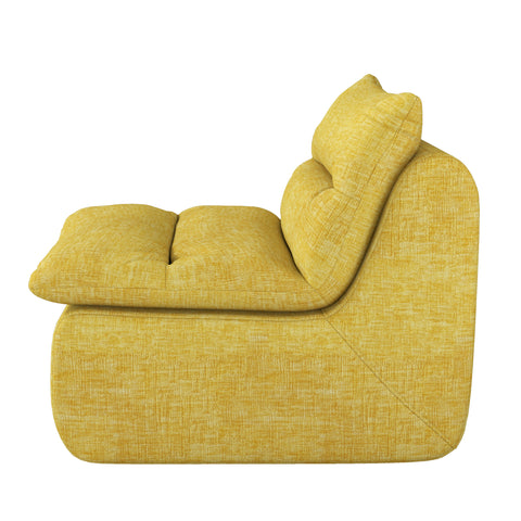 Modern Lazy Floor Sofa, Armless Lounge Chair, Comfy Bean Bag Couch, Single Corner Sofa for Living Room, Bedroom, Salon, Office