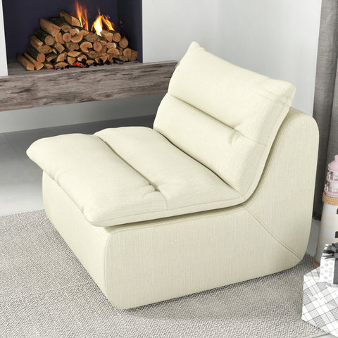 Lazy Floor Sofa,Modern armless and backless sofa chair,Comfy Accent Bean Bag Couch,suitable for living room bedroom office