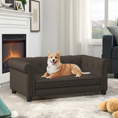 Elegant Rectangle Pet Bed for Medium & Large Dogs, Durable Elevated Sofa Bed, Comfortable Dog Couch, Modern & Stylish Design for Large Dogs