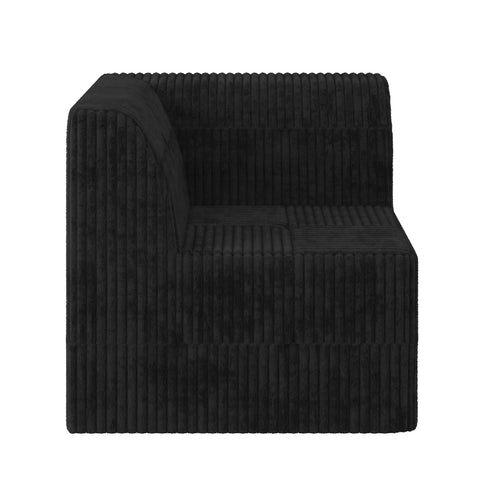 L-Shape Modular Sectional Sofa, DIY Compressed Modern Minimalist Corduroy Couch, Sleeper Sofa for Living Room & Bedroom, Space-Efficient & Comfy