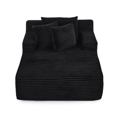 Single lazy sofa lounge chair, no assembly required, made of velvet fabric, fluffy modern single lounge chair, used for indoor living rooms and bedrooms