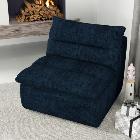 Modern Lazy Floor Sofa, Armless Lounge Chair, Comfy Bean Bag Couch, Single Corner Sofa for Living Room, Bedroom, Salon, Office