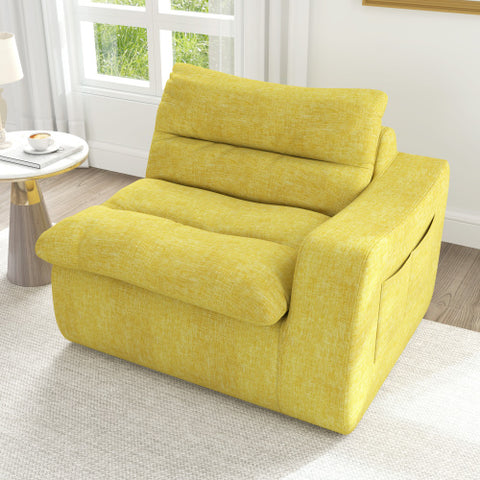 Lazy Floor Sofa,Modern armless and backless sofa chair,Comfy Accent Bean Bag Couch,suitable for living room bedroom office