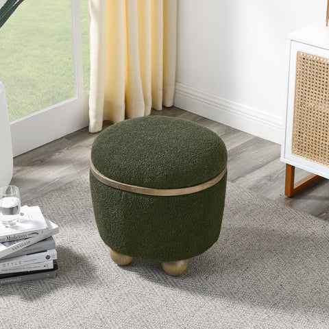 Large Capacity Modern Storage Ottoman Bench, Upholstered Footrest & Comfortable Chair with Storage for Living Room, Bedroom