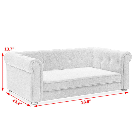 Elegant Rectangle Pet Bed for Medium & Large Dogs, Durable Elevated Sofa Bed, Comfortable Dog Couch, Modern & Stylish Design for Large Dogs