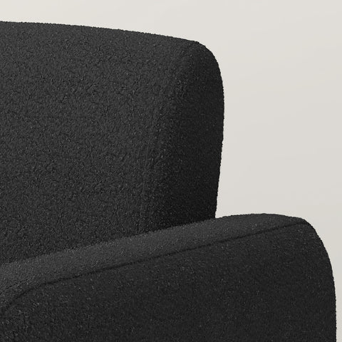 Upholstered Single Sofa Chair with Armrests, Comfortable Seating for Dining Room, Living Room, Bedroom, Reception Area