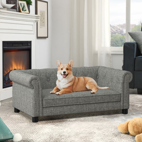 Elegant Rectangle Pet Bed for Medium & Large Dogs, Durable Elevated Sofa Bed, Comfortable Dog Couch, Modern & Stylish Design for Large Dogs