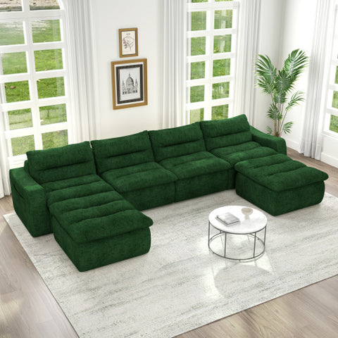 Right sofa seat, L-shaped modular combined sofa, compressed combined sofa, modern lazy style comfortable beanbag sofa-Beige