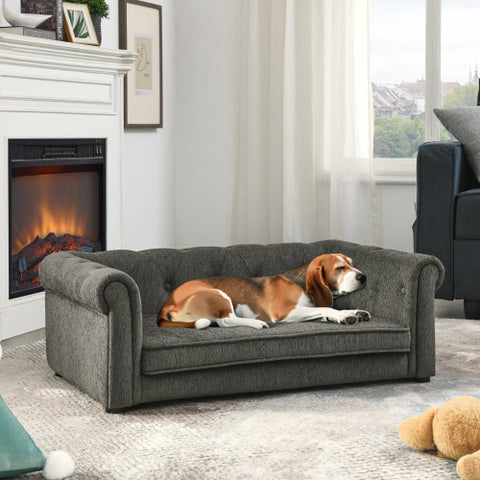 Elegant Rectangle Pet Bed for Medium & Large Dogs, Durable Elevated Sofa Bed, Comfortable Dog Couch, Modern & Stylish Design for Large Dogs