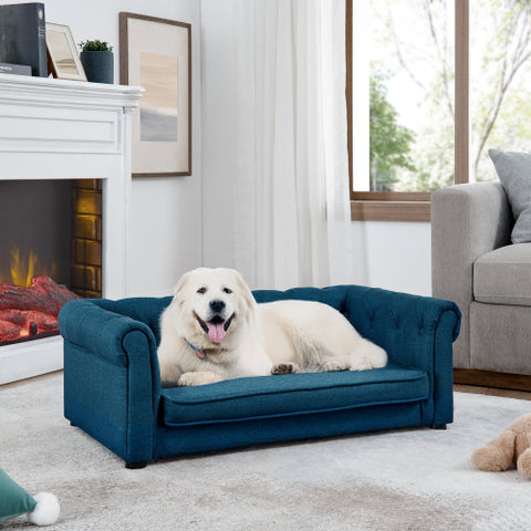 Elegant Rectangle Pet Bed for Medium & Large Dogs, Durable Elevated Sofa Bed, Comfortable Dog Couch, Modern & Stylish Design for Large Dogs