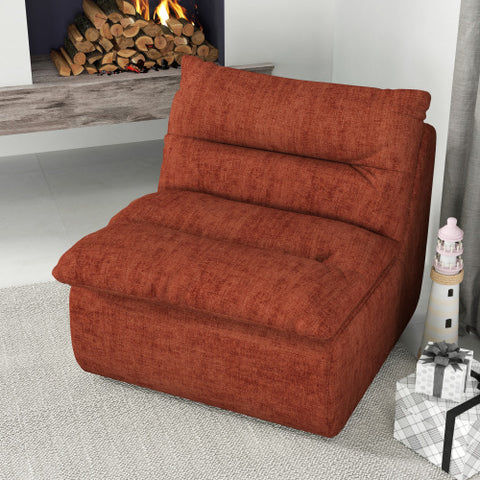 Modern Lazy Floor Sofa, Armless Lounge Chair, Comfy Bean Bag Couch, Single Corner Sofa for Living Room, Bedroom, Salon, Office