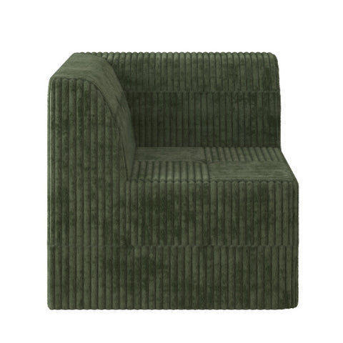 Corner sofa Compressed Sectional Sofa Modern Minimalist Style Corduroy Couch, Sleeper Sofa for Living Room, Bedroom, Comfy Compressed Sofa Couch Space-Efficient Design